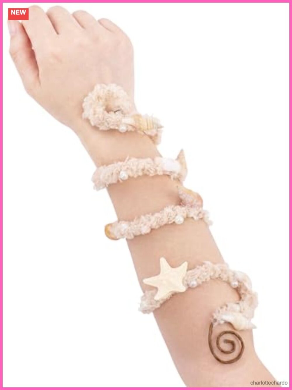 Mermaid Costume Women Arm Wrap Shell Conch Starfish Cosplay Accessory
